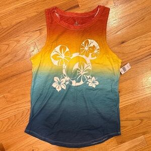 Disney Yellow and Blue Gradient Top